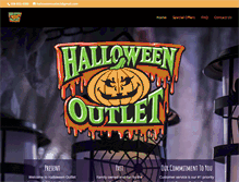 Tablet Screenshot of halloweenoutlet.com